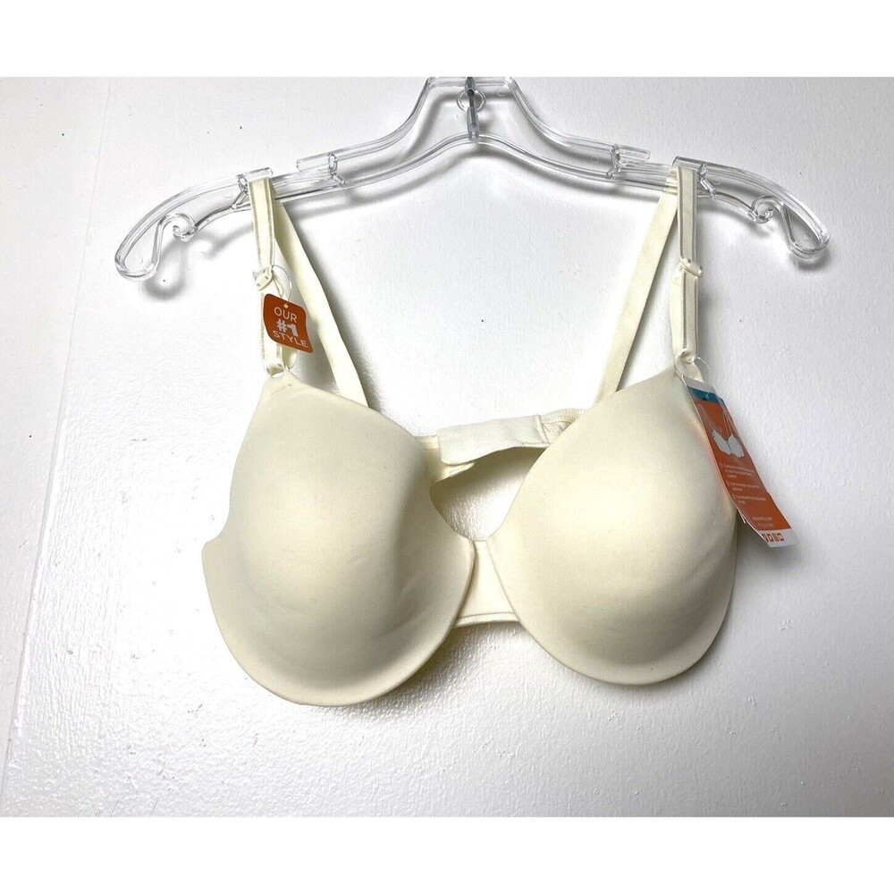 Warner's Bra Size 34C This is Not a Bra Tailored Underwire Contour NWT Ivory - Picture 3 of 10